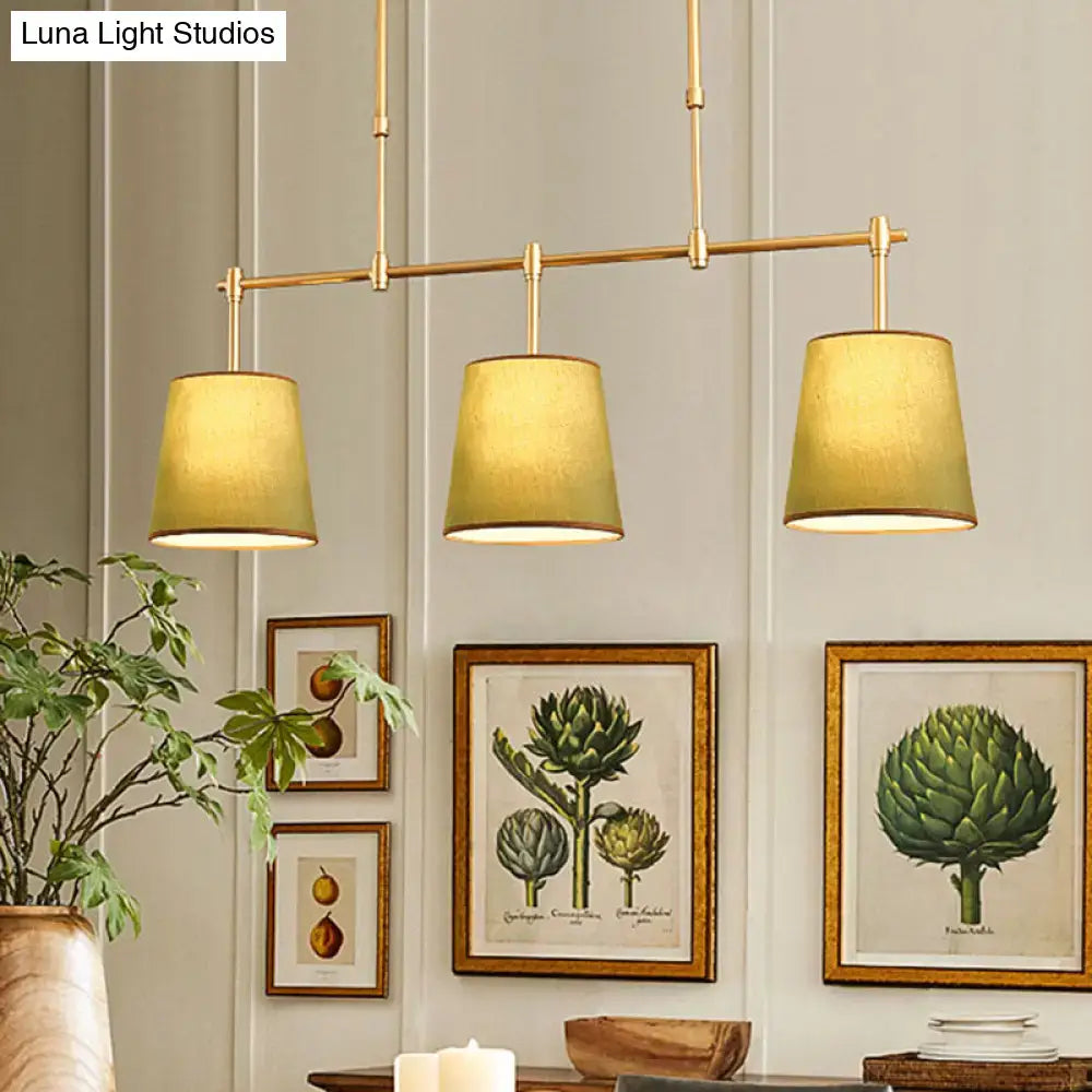 Flaxen Fabric Pendant Light