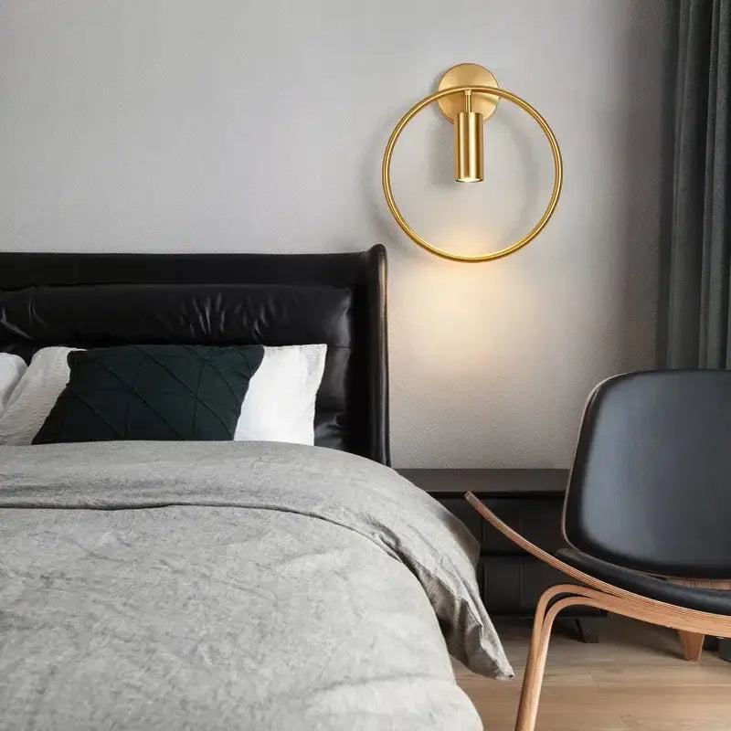 Brass Ring Wall Sconce