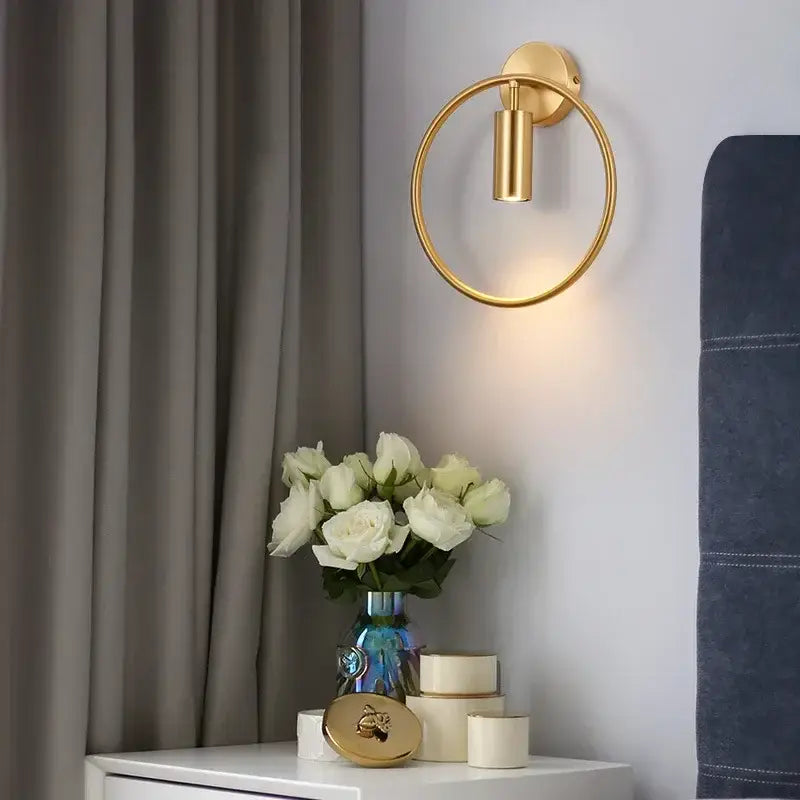 Brass Ring Wall Sconce