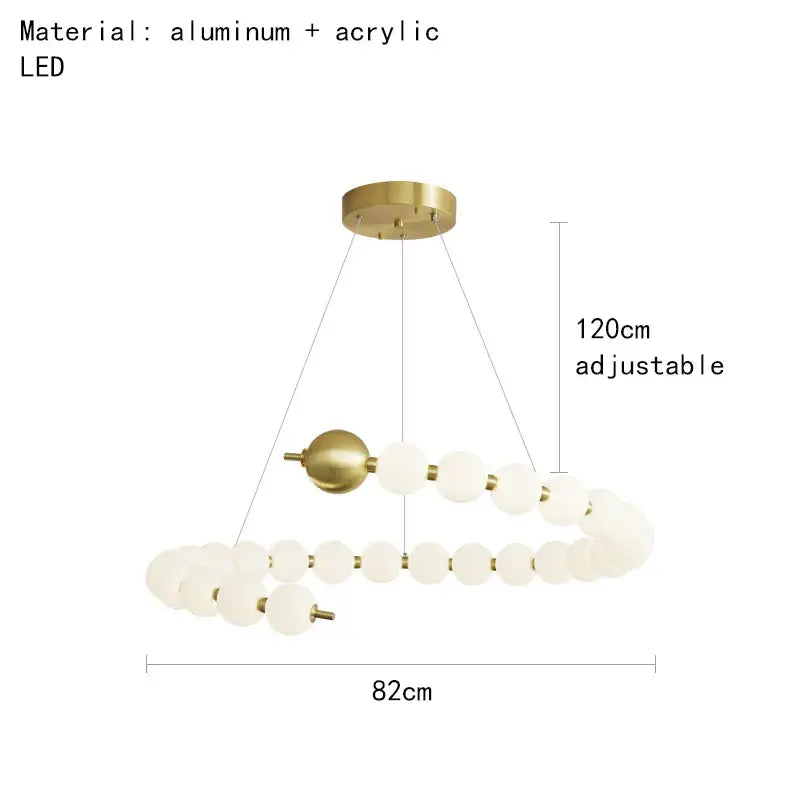 Brass Round Pendant Light