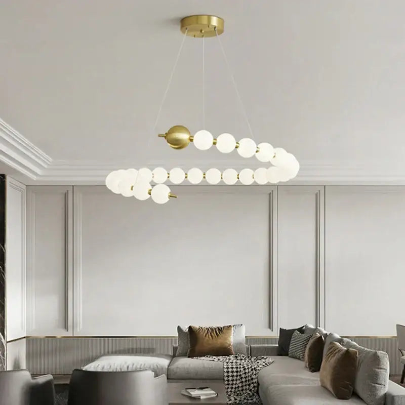 Brass Round Pendant Light