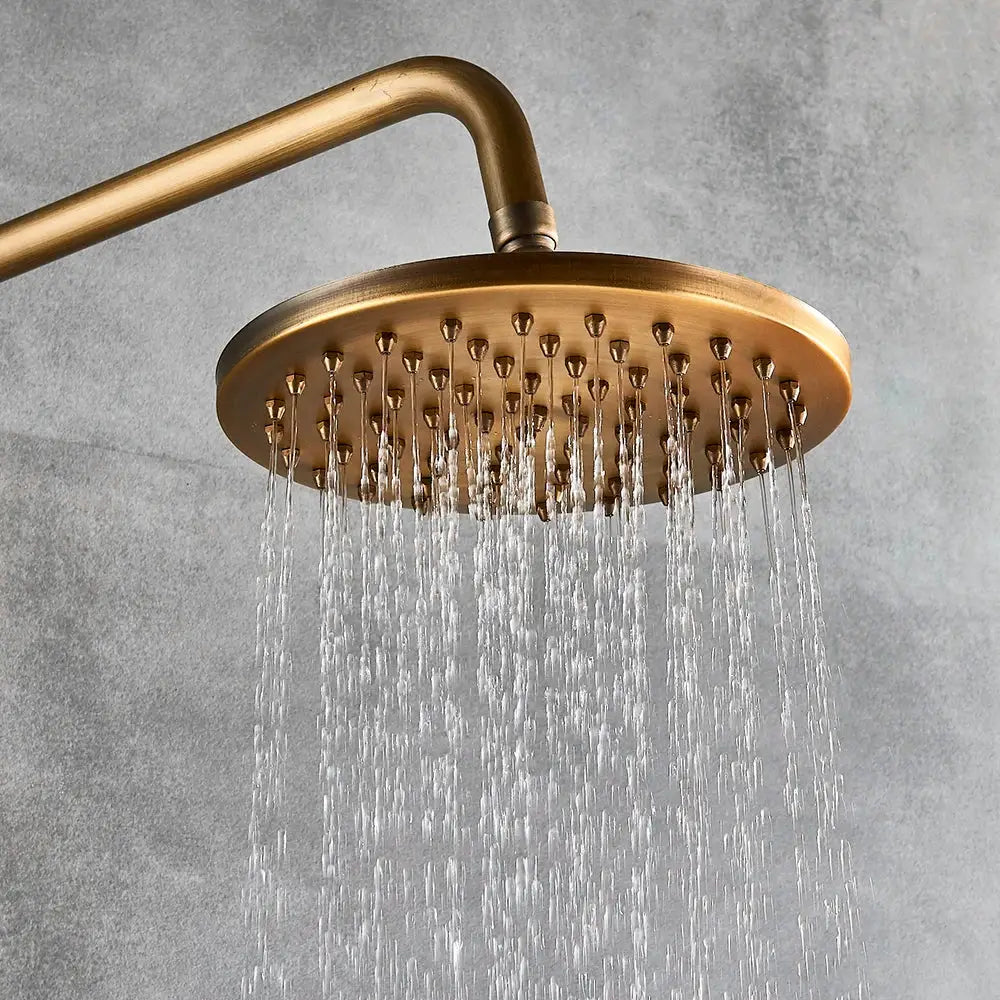Brass Rainfall Shower Set with 8-Inch Head