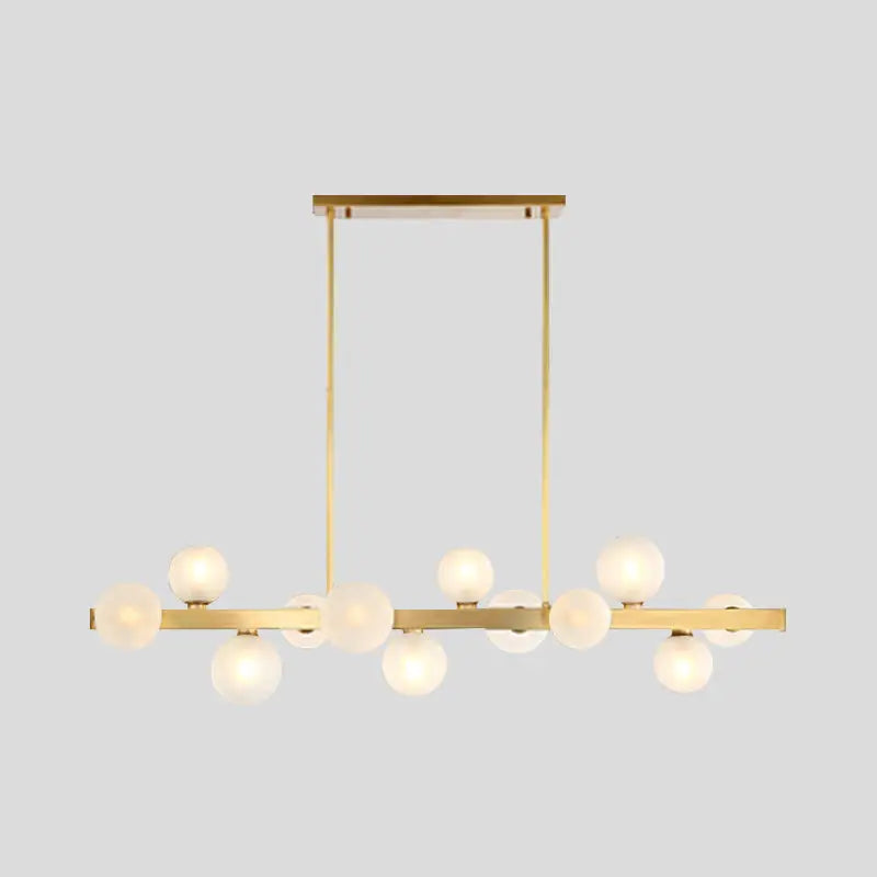 Brass Globe Pendant Light