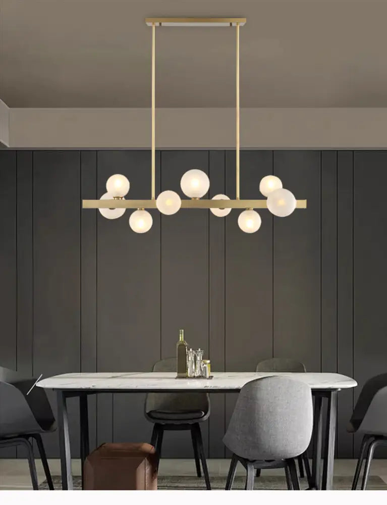 Brass Globe Pendant Light