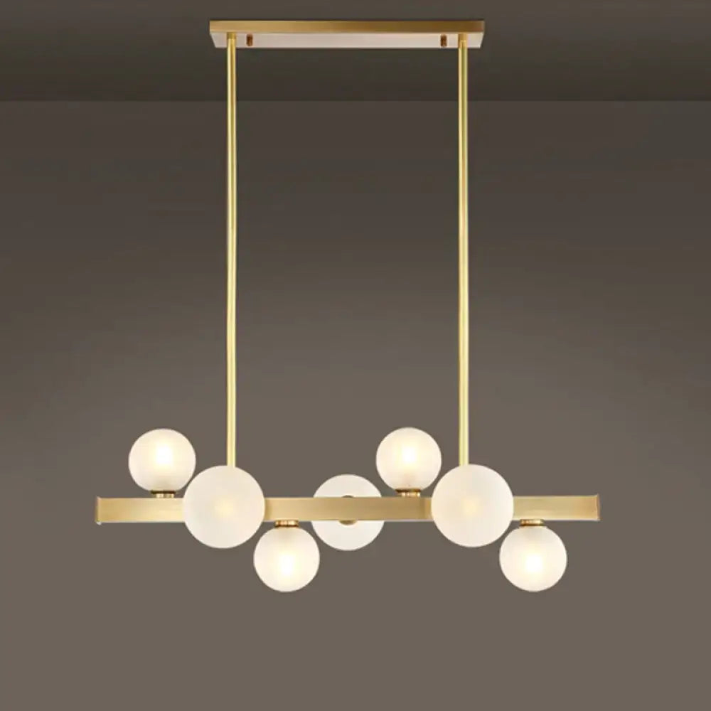Brass Globe Ceiling Light