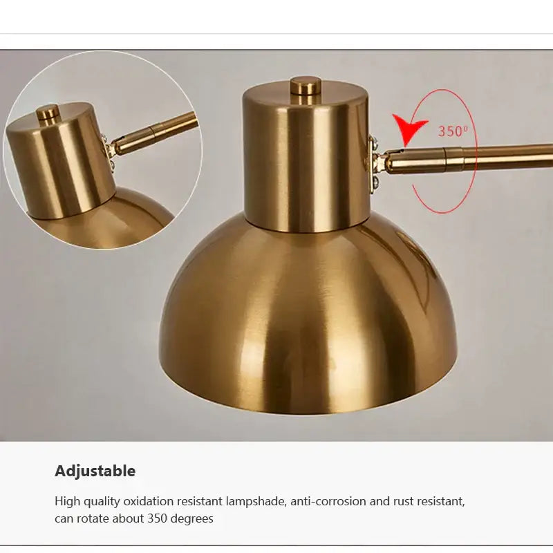 Brass Telescopic Swing-Arm Wall Lamp