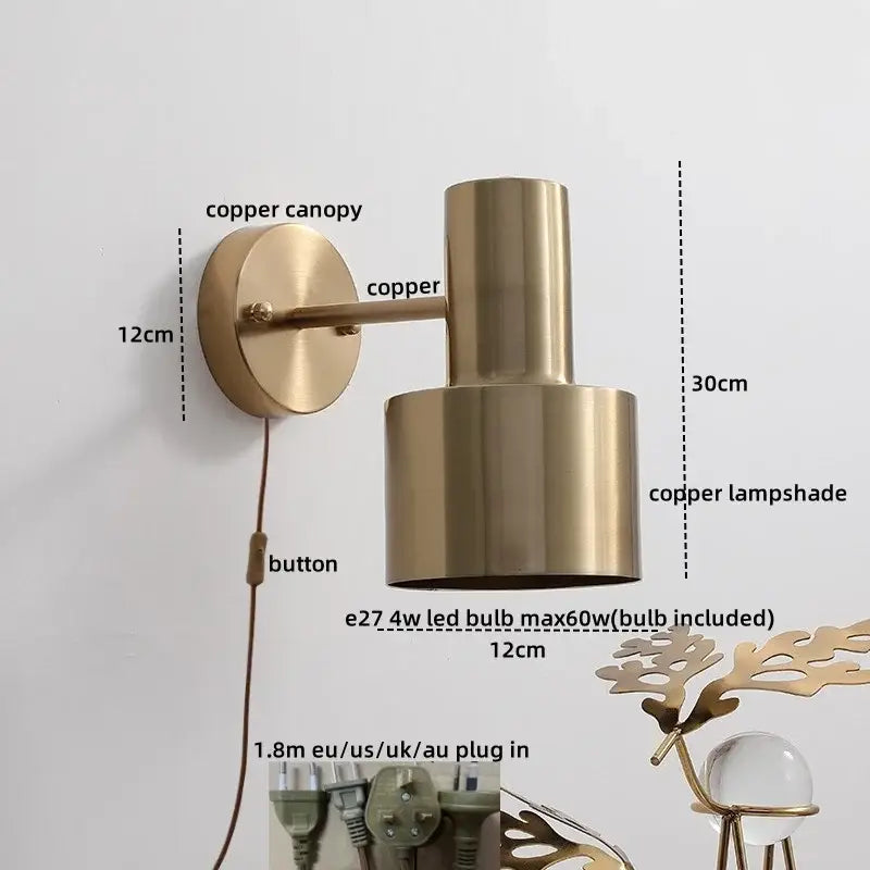 Brass Pull Chain Lamp