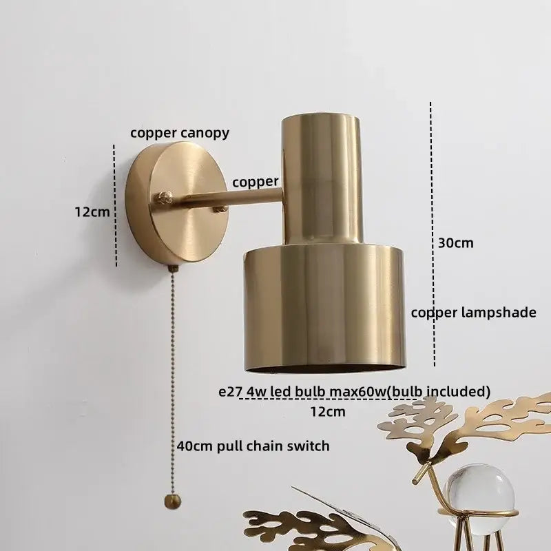 Brass Pull Chain Lamp
