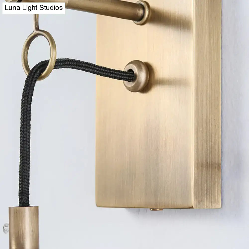 Brass Glass Sconce Lamp