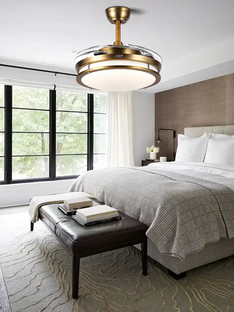 Bronze Circular Ceiling Fan