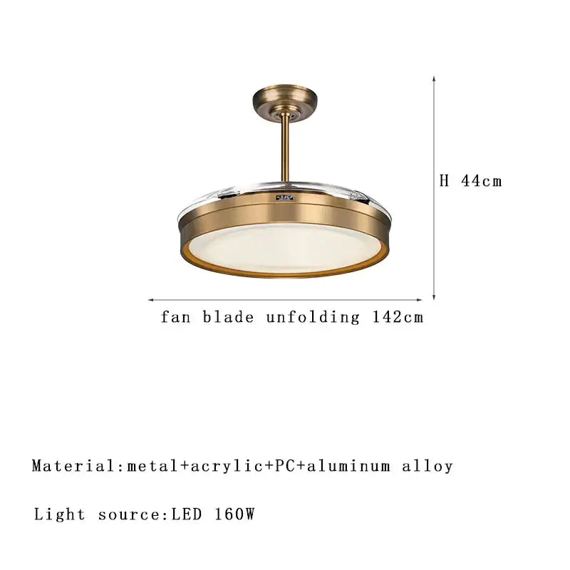 Bronze Circular Ceiling Fan