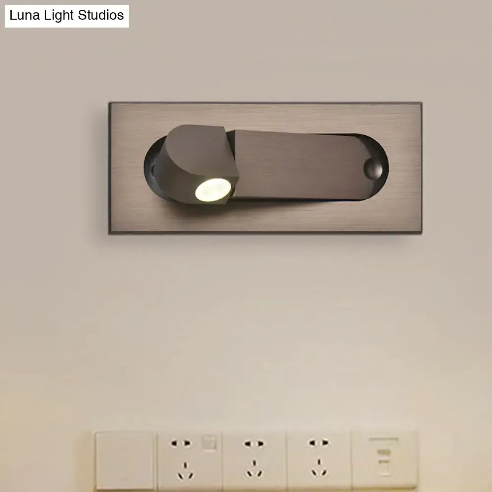 Bronze Rectangular Rotatable Wall Lamp