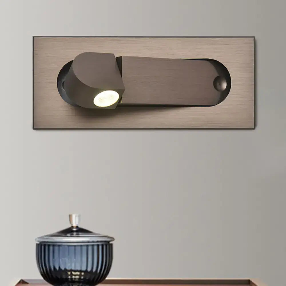 Bronze Rectangular Rotatable Wall Lamp
