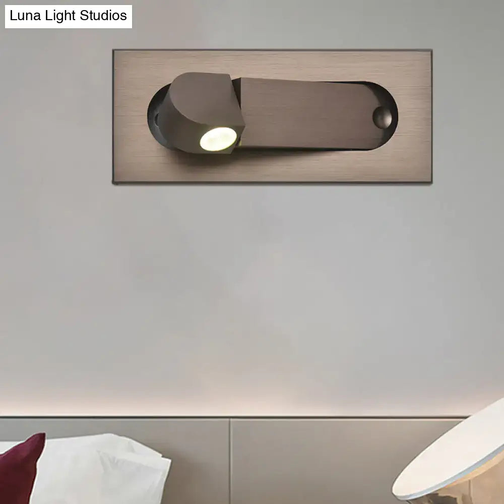 Bronze Rectangular Rotatable Wall Lamp