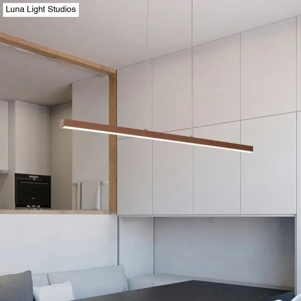 Bronze Linear Pendant Light