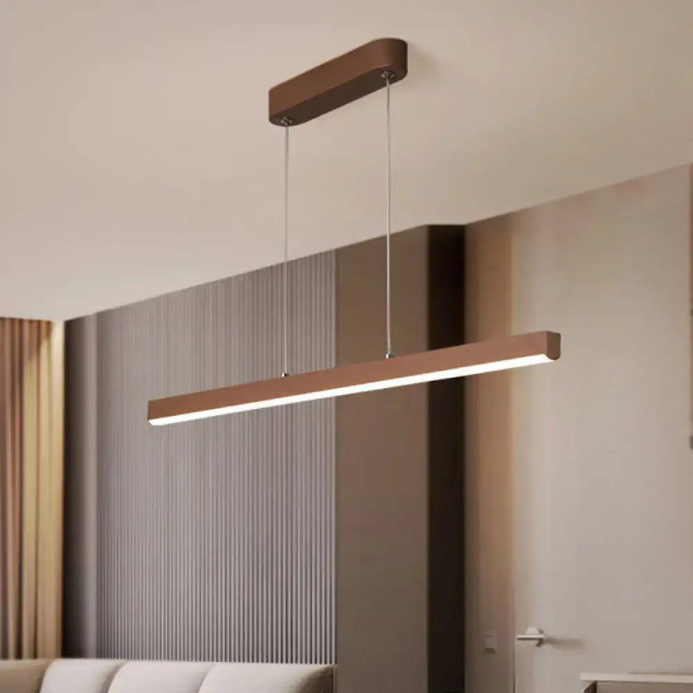 Bronze Linear Pendant Light