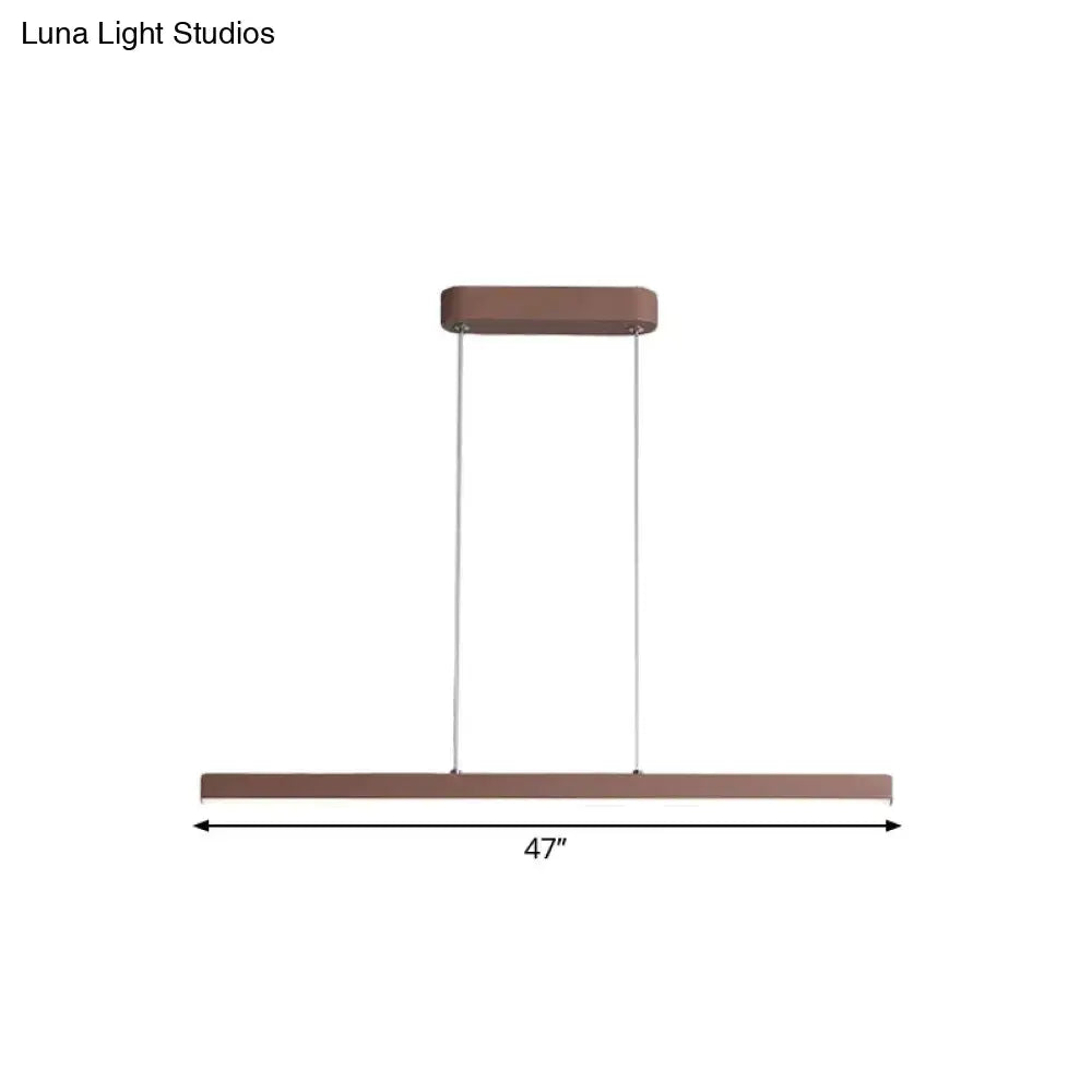 Bronze Linear Pendant Light