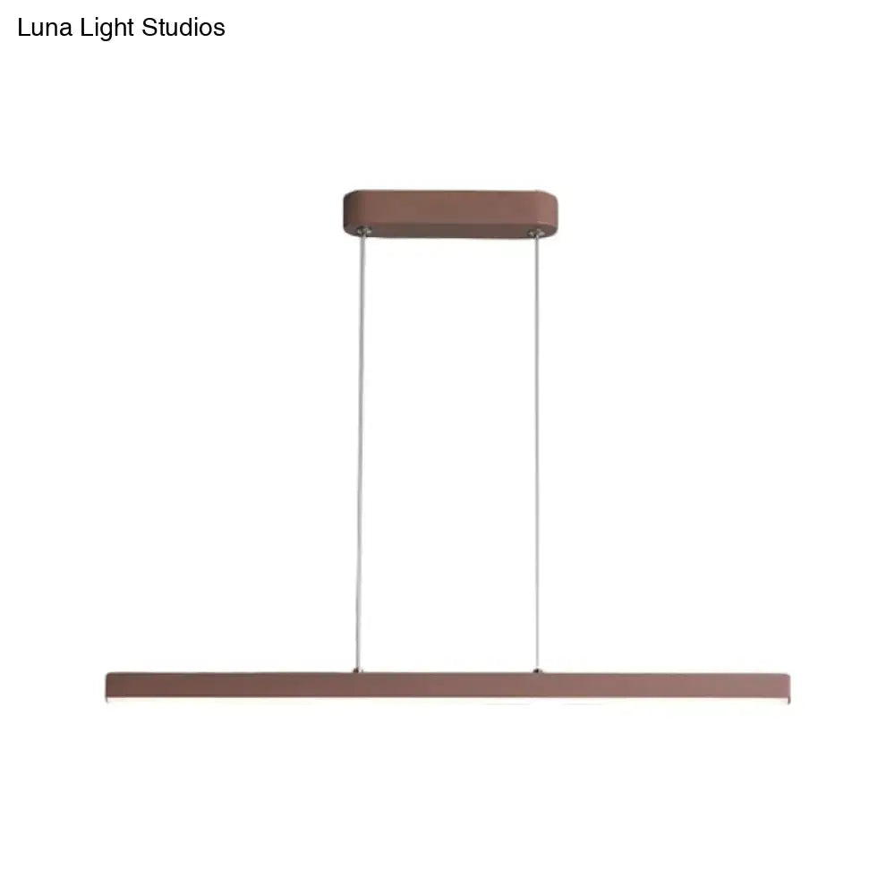 Bronze Linear Pendant Light