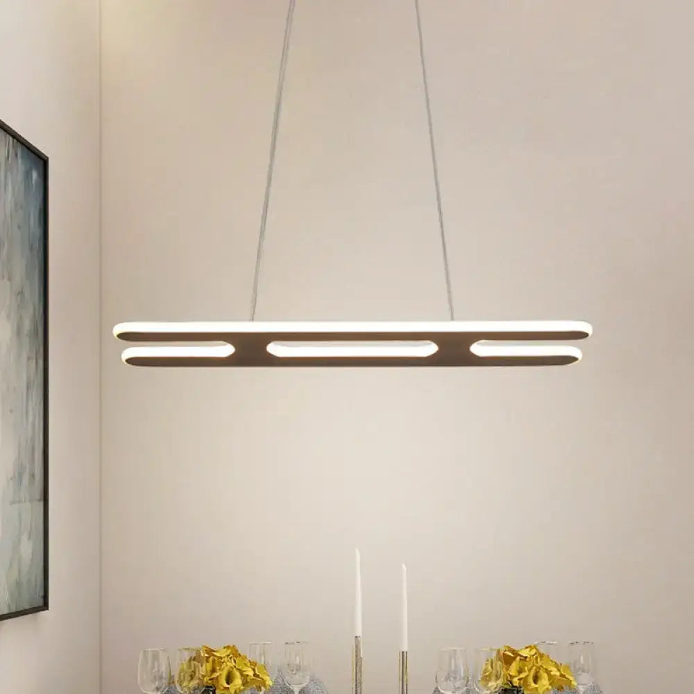 Black Rectangular Pendant Light