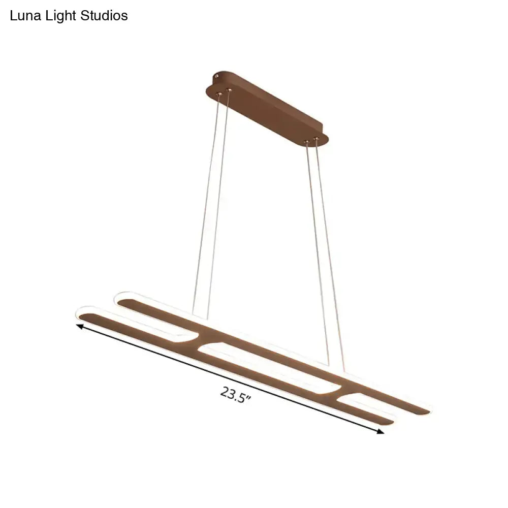 Black Rectangular Pendant Light