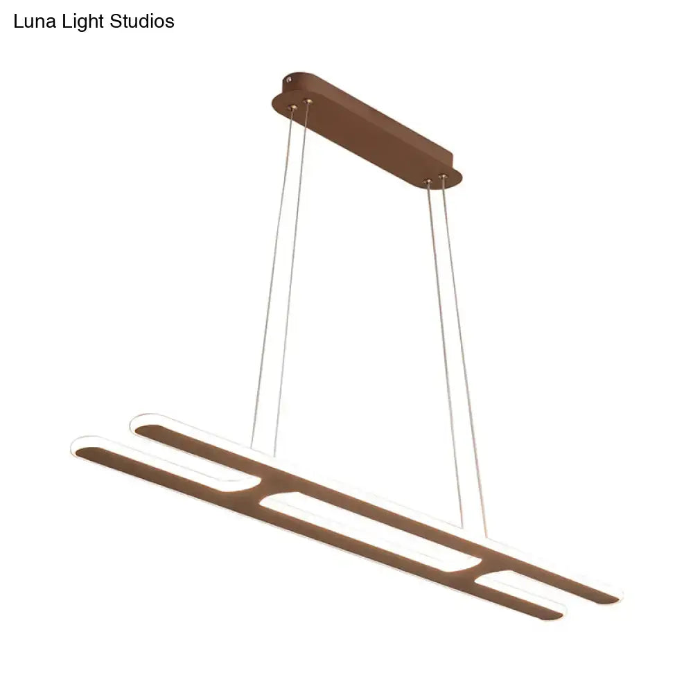 Black Rectangular Pendant Light
