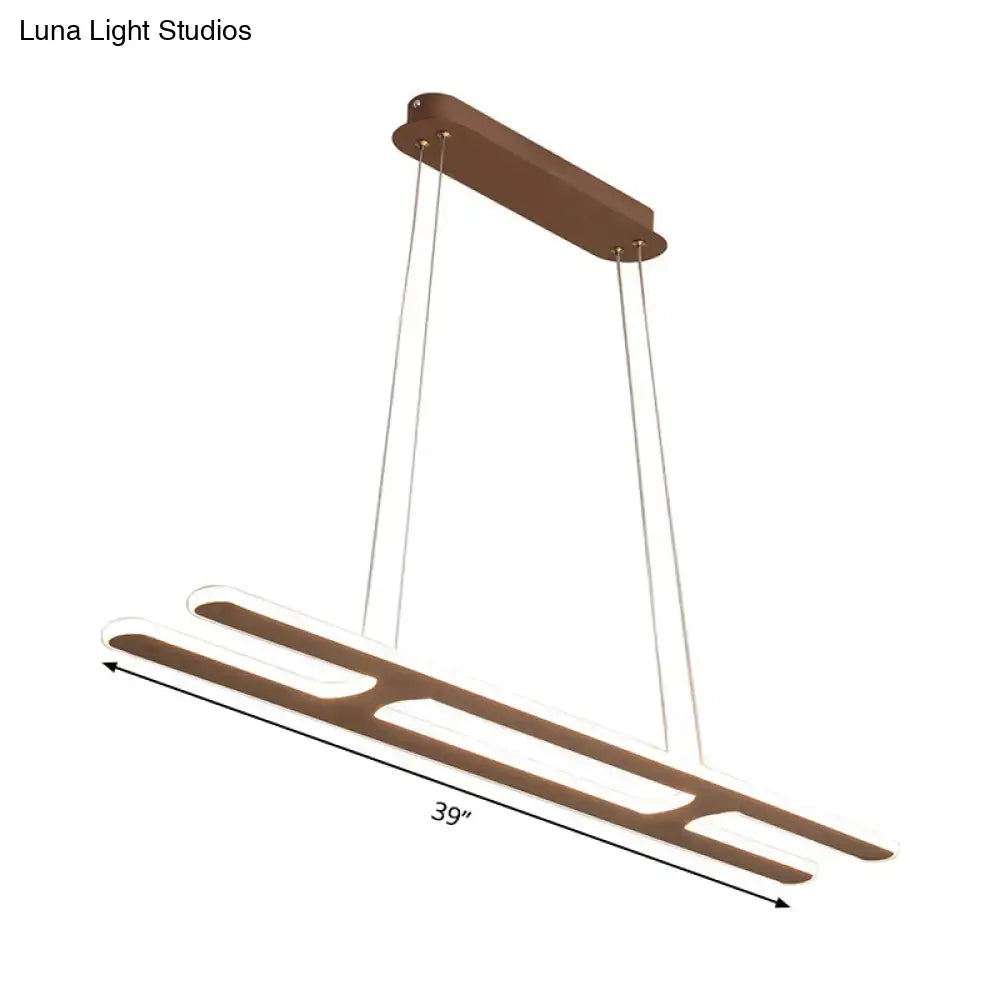 Black Rectangular Pendant Light
