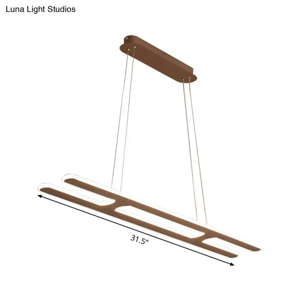 Black Rectangular Pendant Light