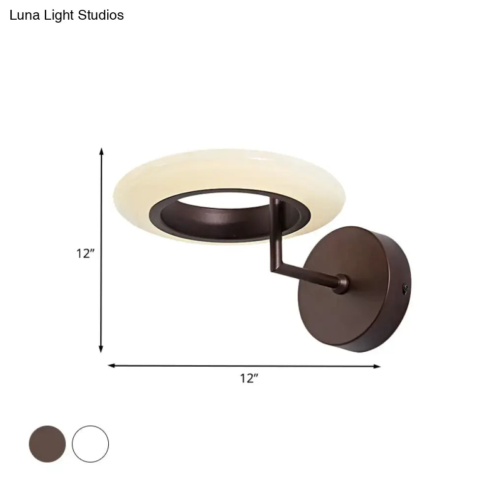 Bronze Round LED Wall Lamp