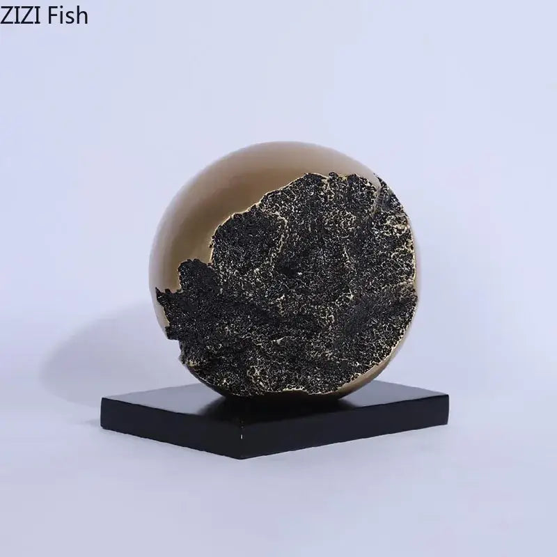 Bronze Sphere Desk Sculpture