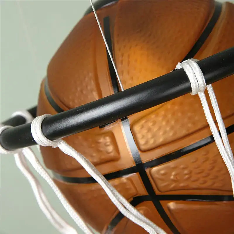 Brown Basketball Pendant Light