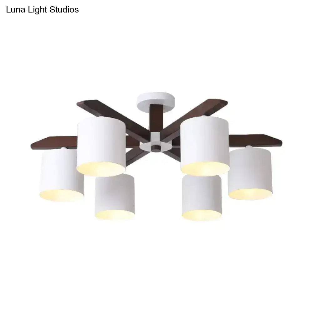 White Brown Ceiling Chandelier