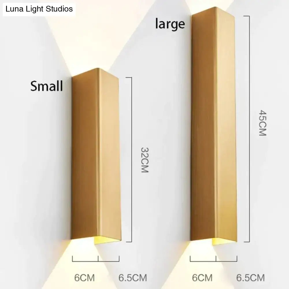 Black Aluminum Wall Sconce