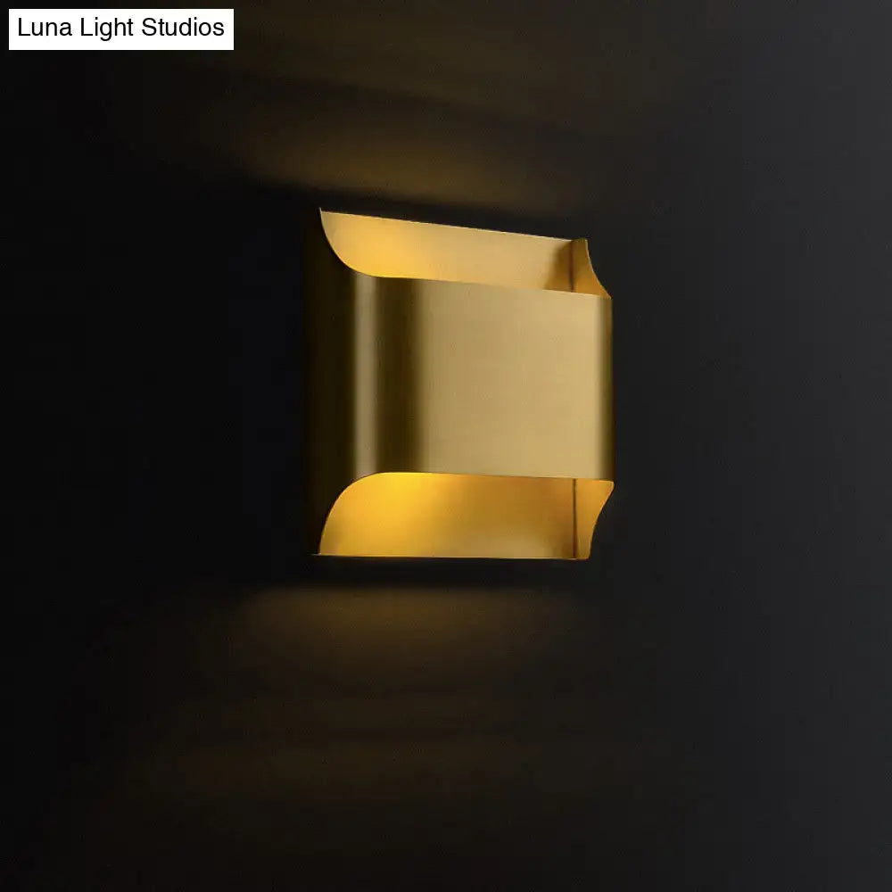 Brass Geometric Wall Sconce