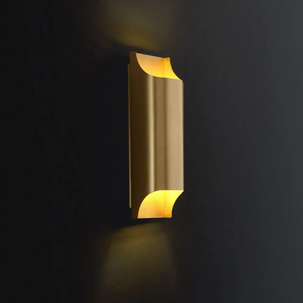 Brass Geometric Wall Sconce
