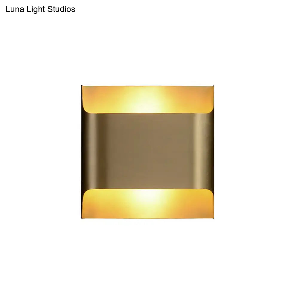Brass Geometric Wall Sconce