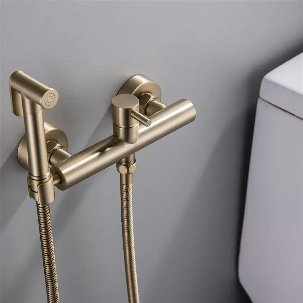 Brushed Brass Bidet Faucet