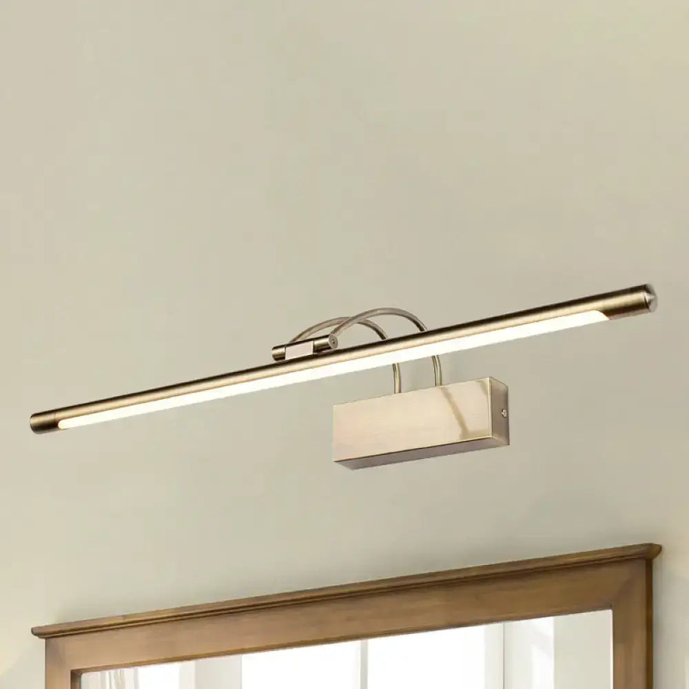 Brass LED Bathroom Sconce