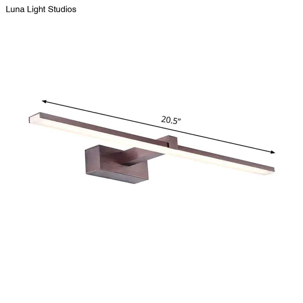 Bronze Tubular Vanity Light