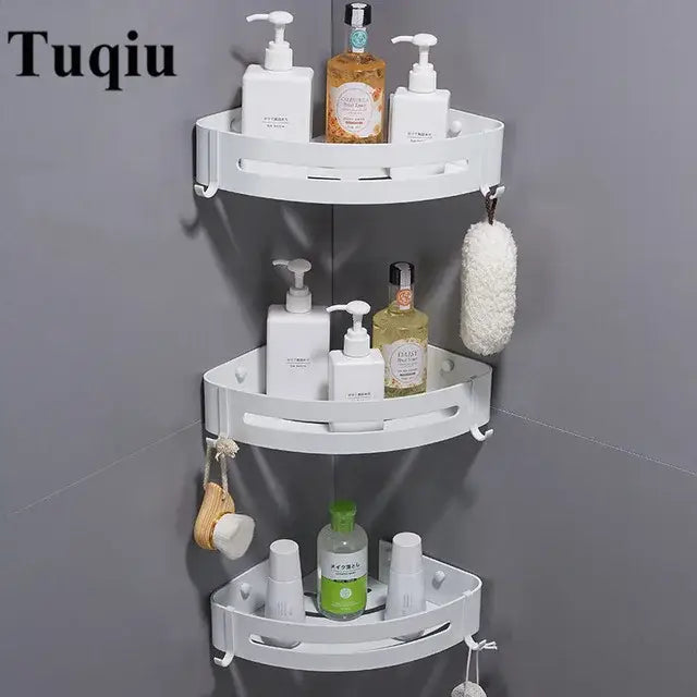 Gold Aluminum Corner Shelf