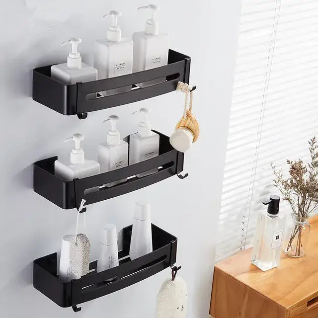 Gold Aluminum Corner Shelf