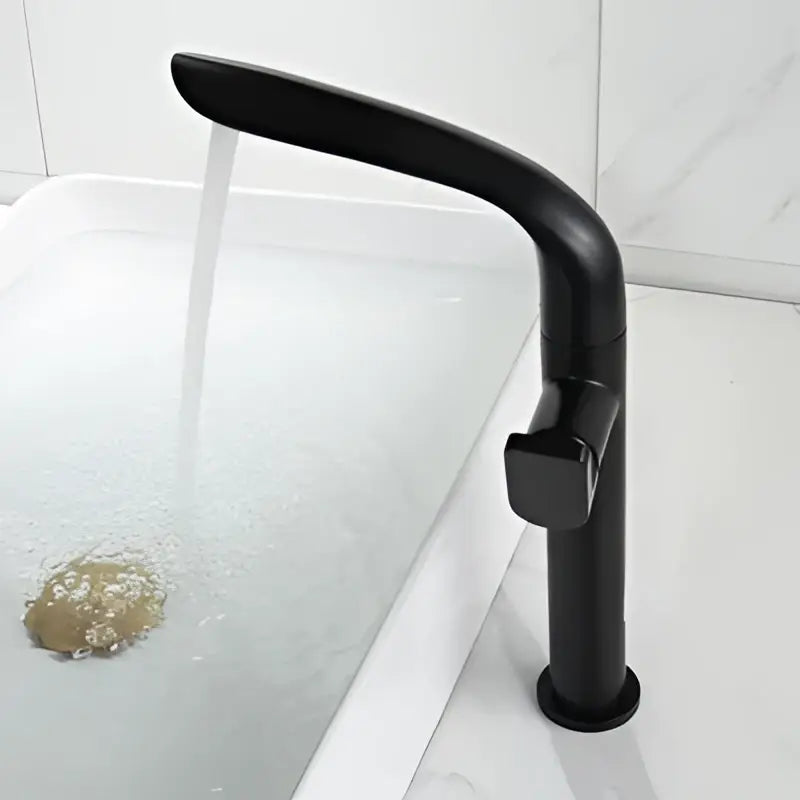 Gold High Arc Basin Mixer