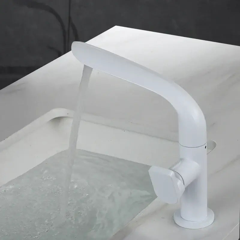 Gold High Arc Basin Mixer