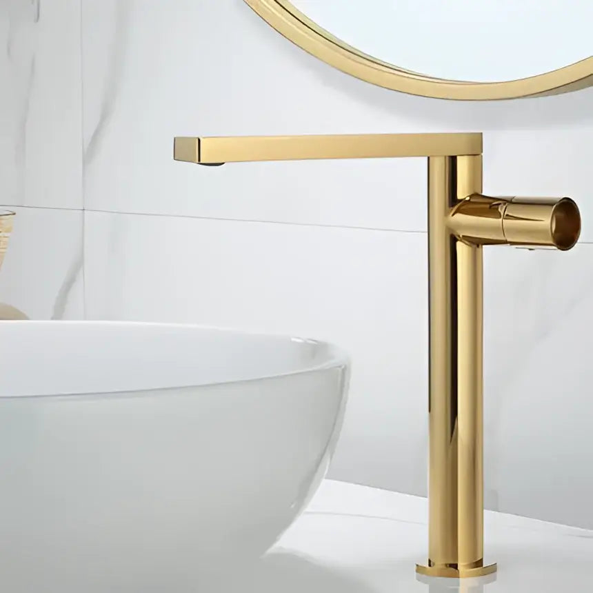 Gold Single Handle Mixer Tap
