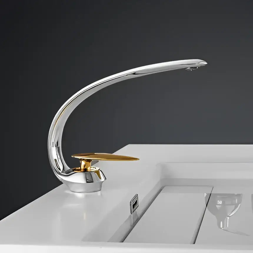 Brushed Gold Sink Fixture