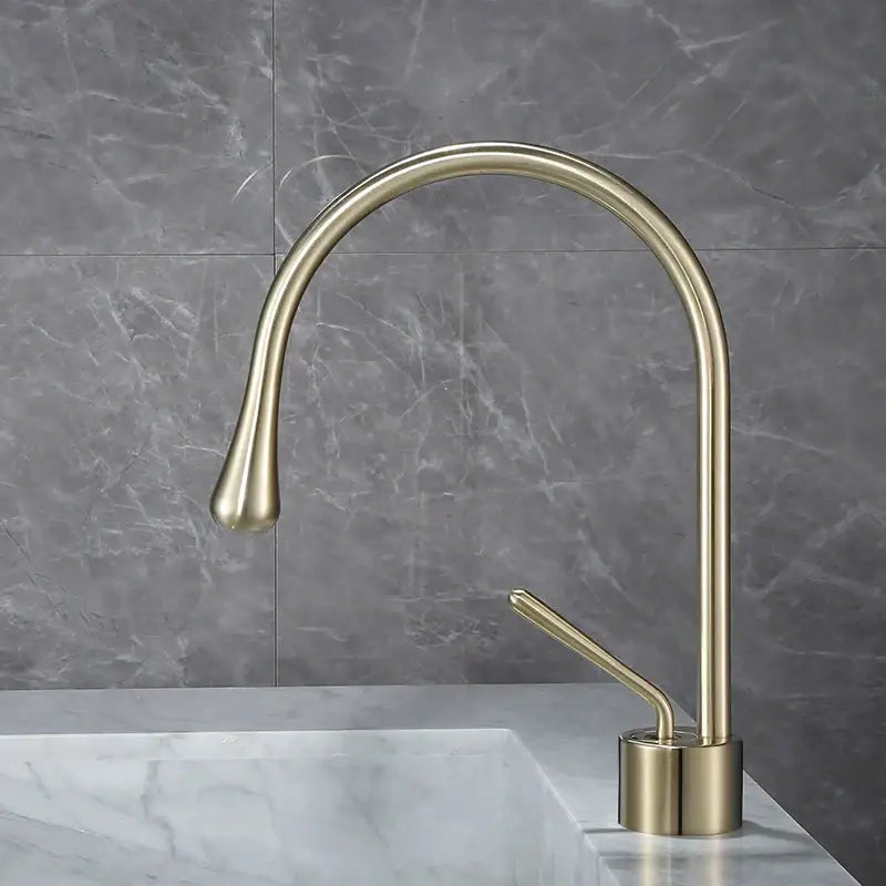White Gold Swivel Faucet