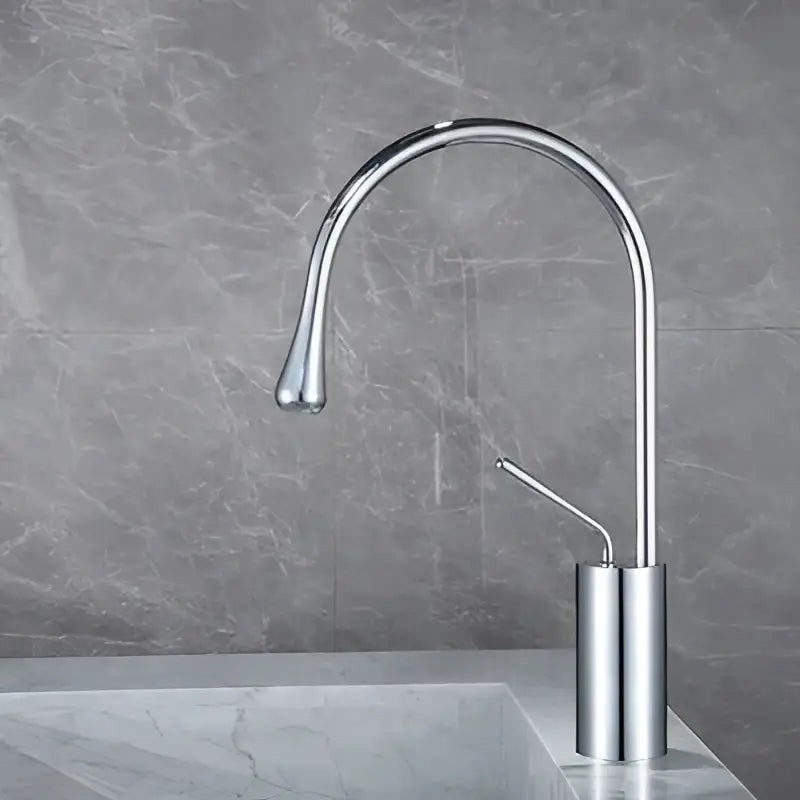 White Gold Swivel Faucet
