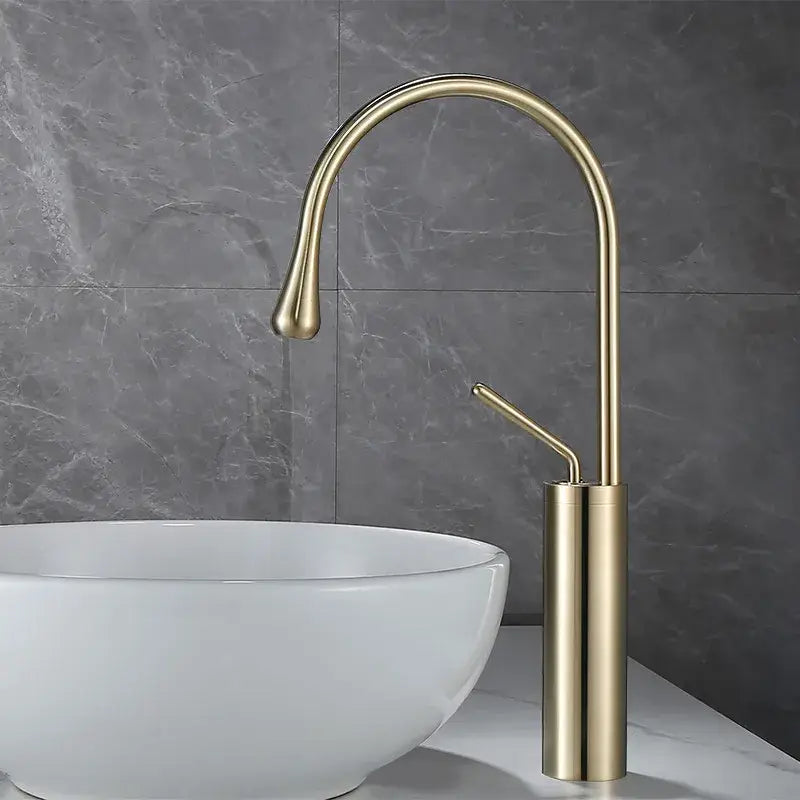 White Gold Swivel Faucet