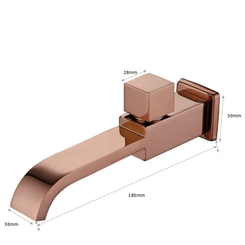 Brushed Gold Wall Faucet