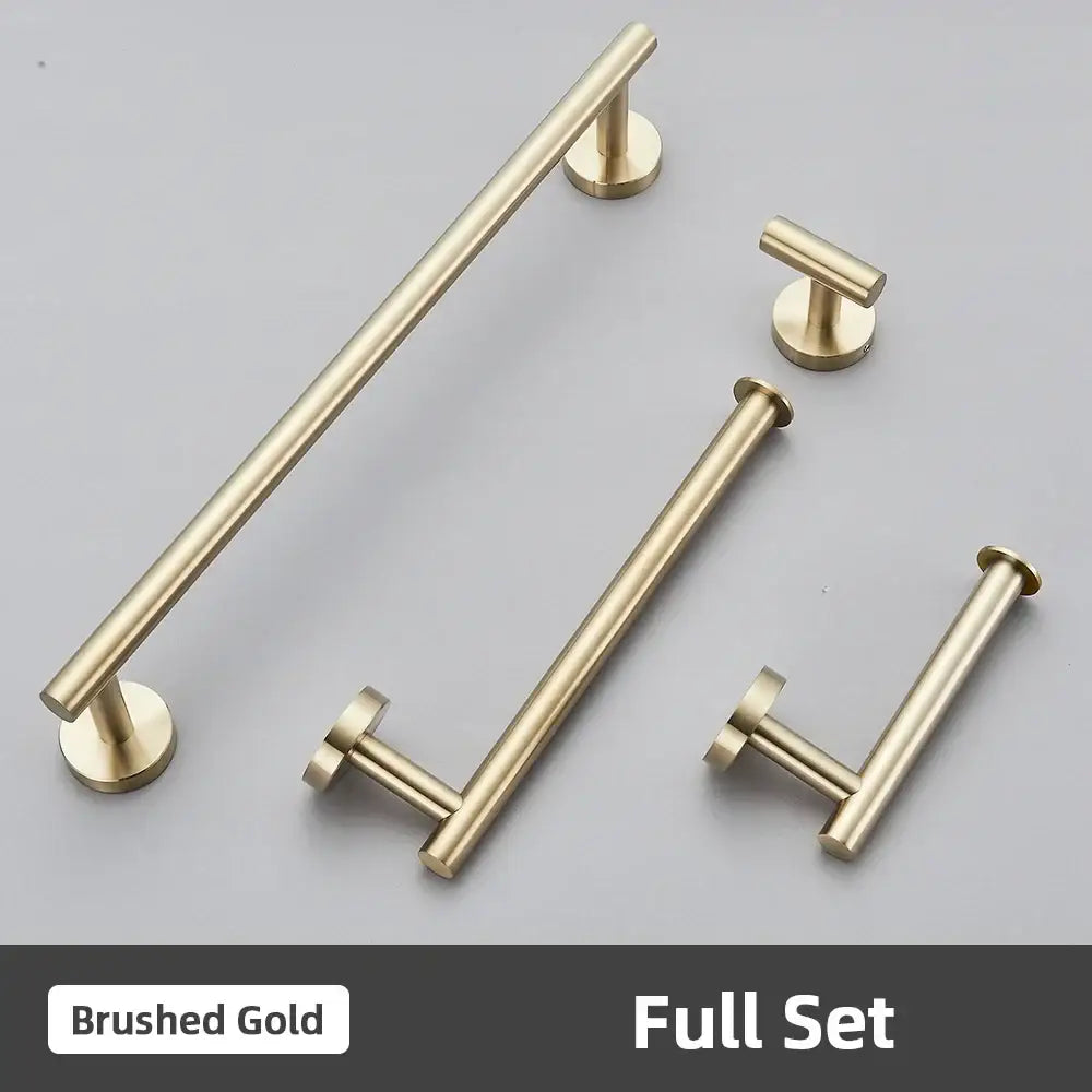 Gold Bathroom Accessories Set