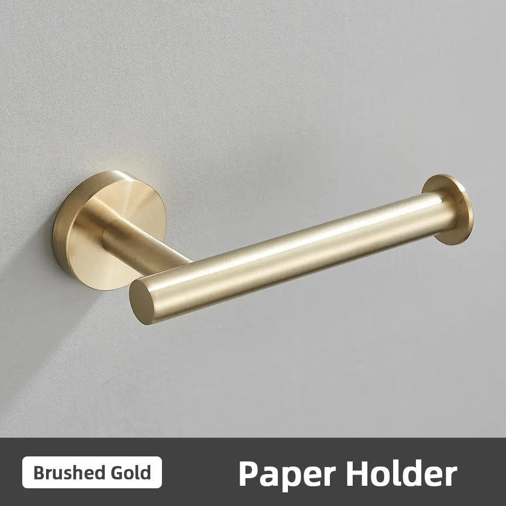 Gold Bathroom Accessories Set